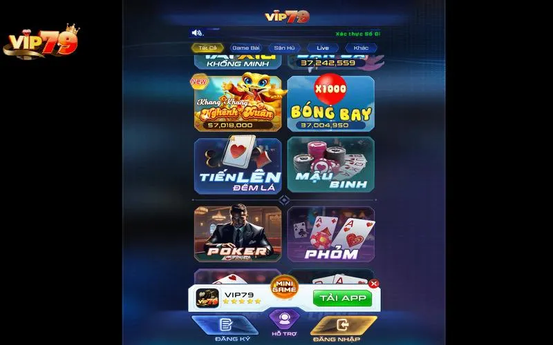 Giới thiệu các game tại VIP79